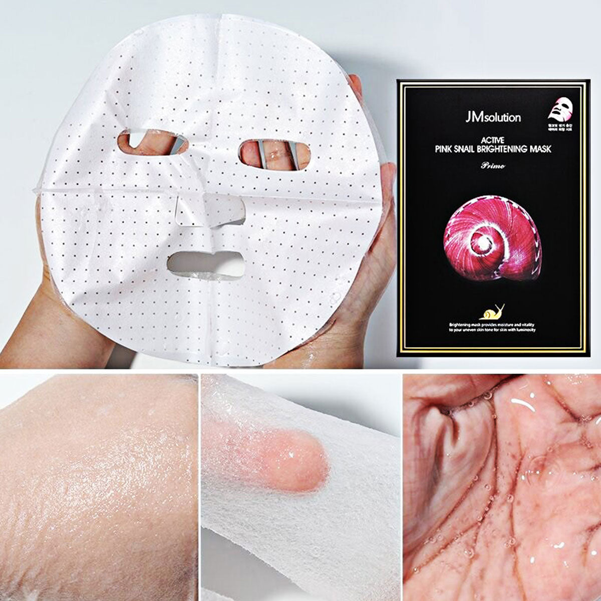 Active Pink Snail Brightening Mask 10 Sheets