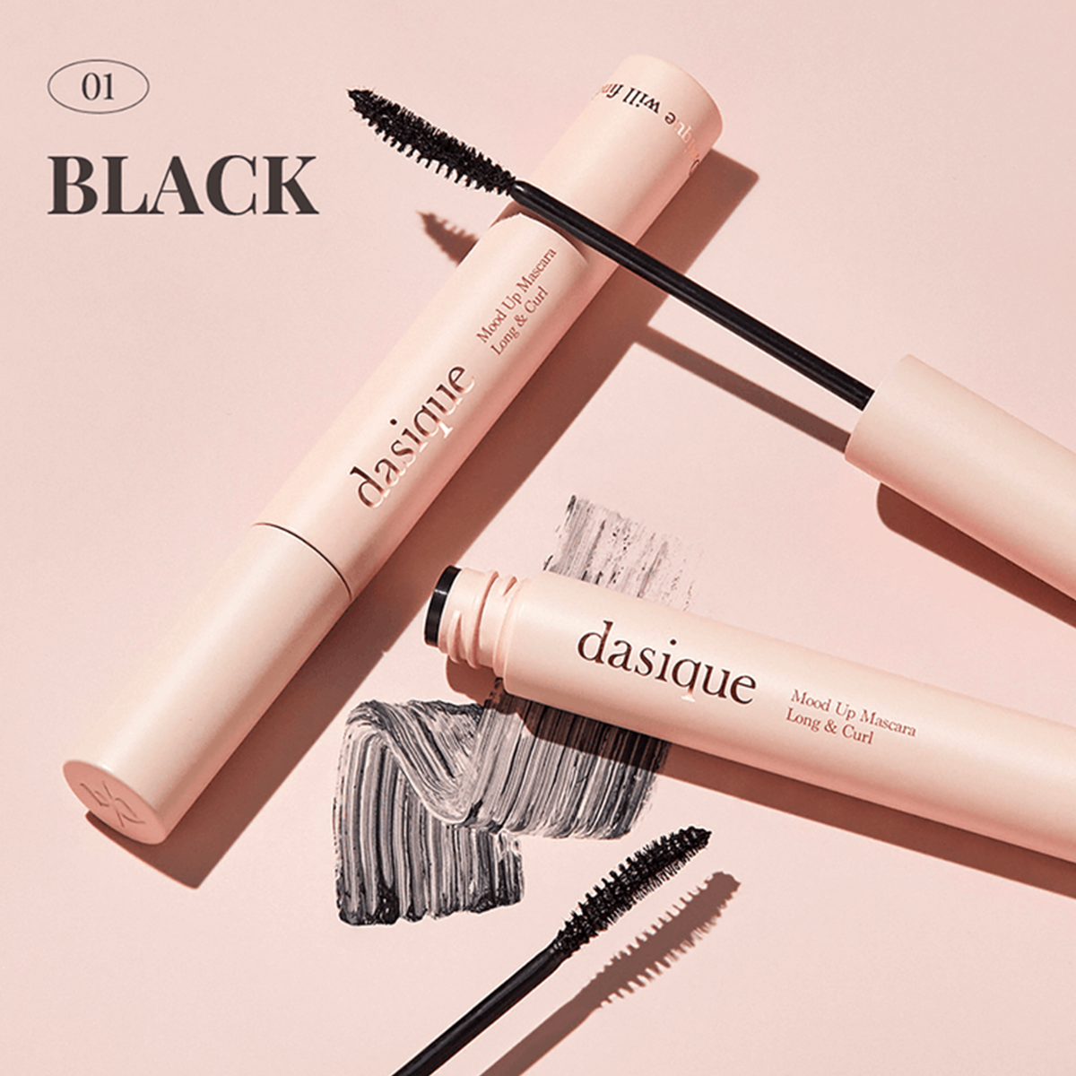 Dasique Mood Up Mascara Long & Curl #01 Black 7.5g