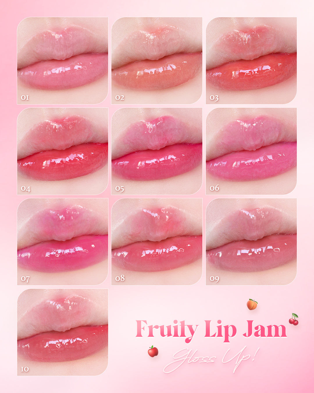 Dasique Fruity Lip Jam #01 Peach Jam 4g